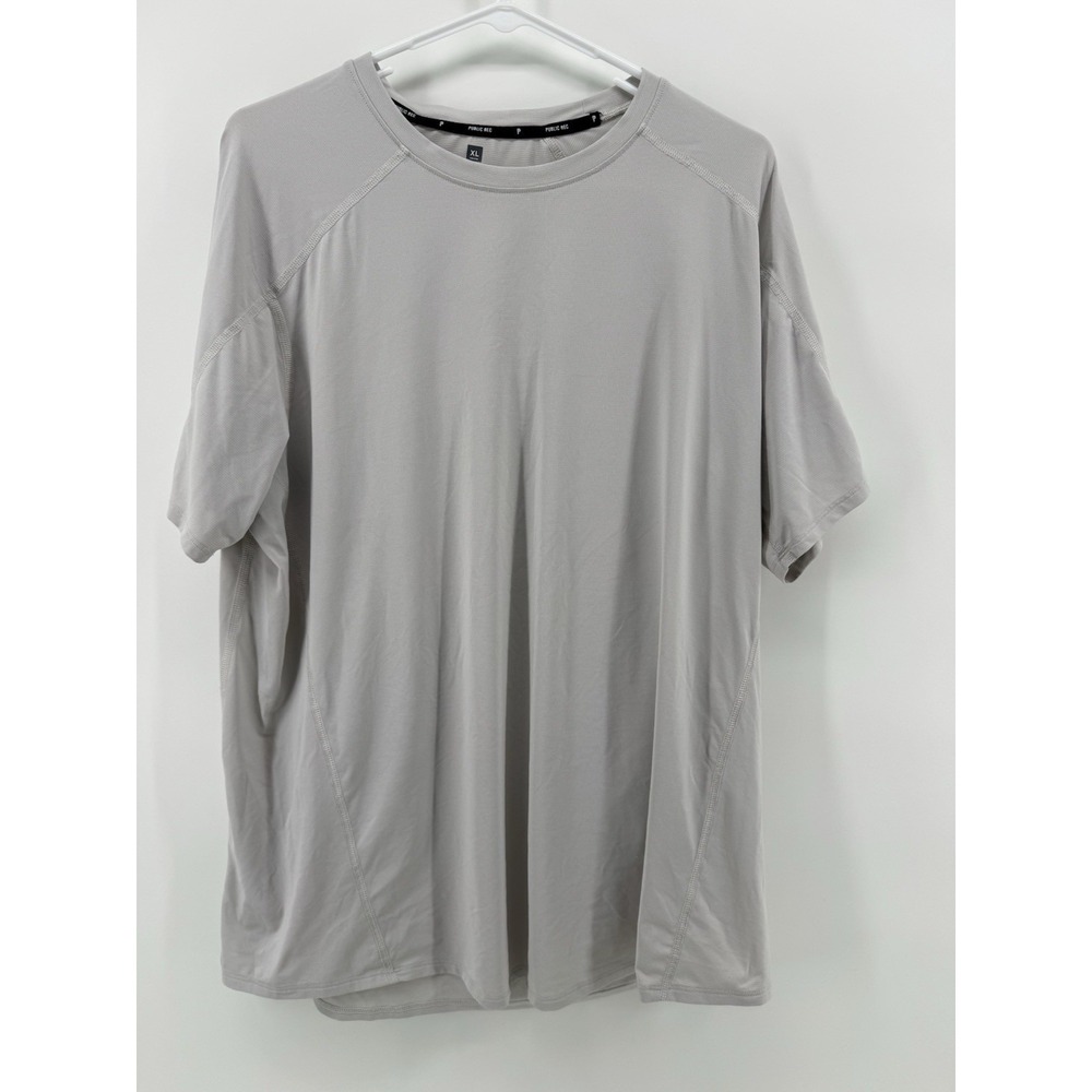 Public Rec Short Sleeve Performance Shirt‎ Mens Size XL White Base Layer
